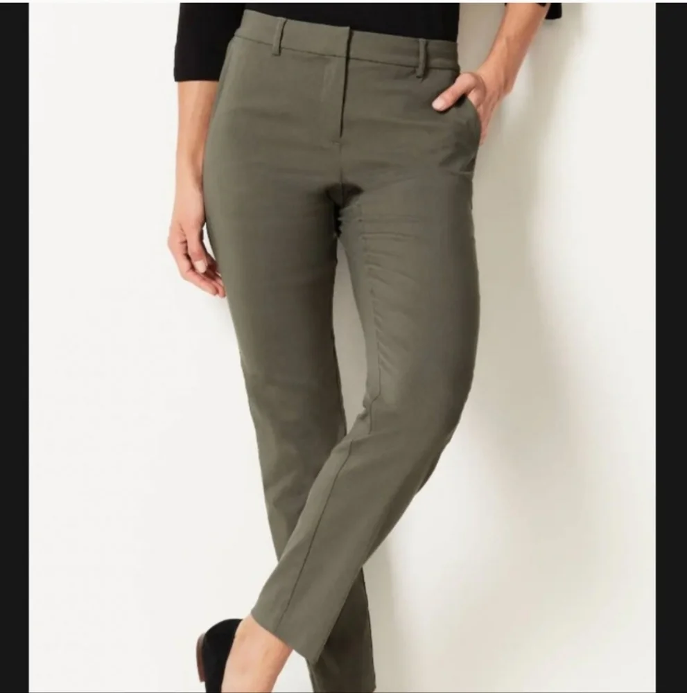 J JILLOlive Green Career Pants Stretch‎ Dress Pants Work Trousers  14 officecore